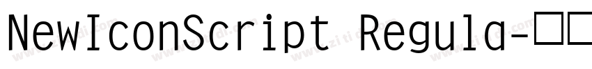 NewIconScript Regula字体转换